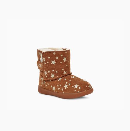 UGG Keelan Stars Brown Boots for Toddlers (THVF85702)